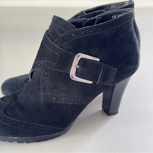 Aerosoles Mentor Suede Heeled Booties Size 8.5 - Picture 4 of 13